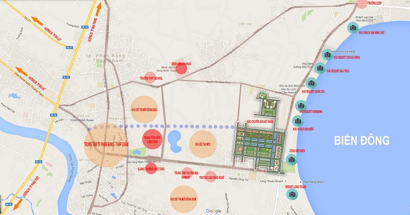 vị trí dự án premium ocean gate bình sơn